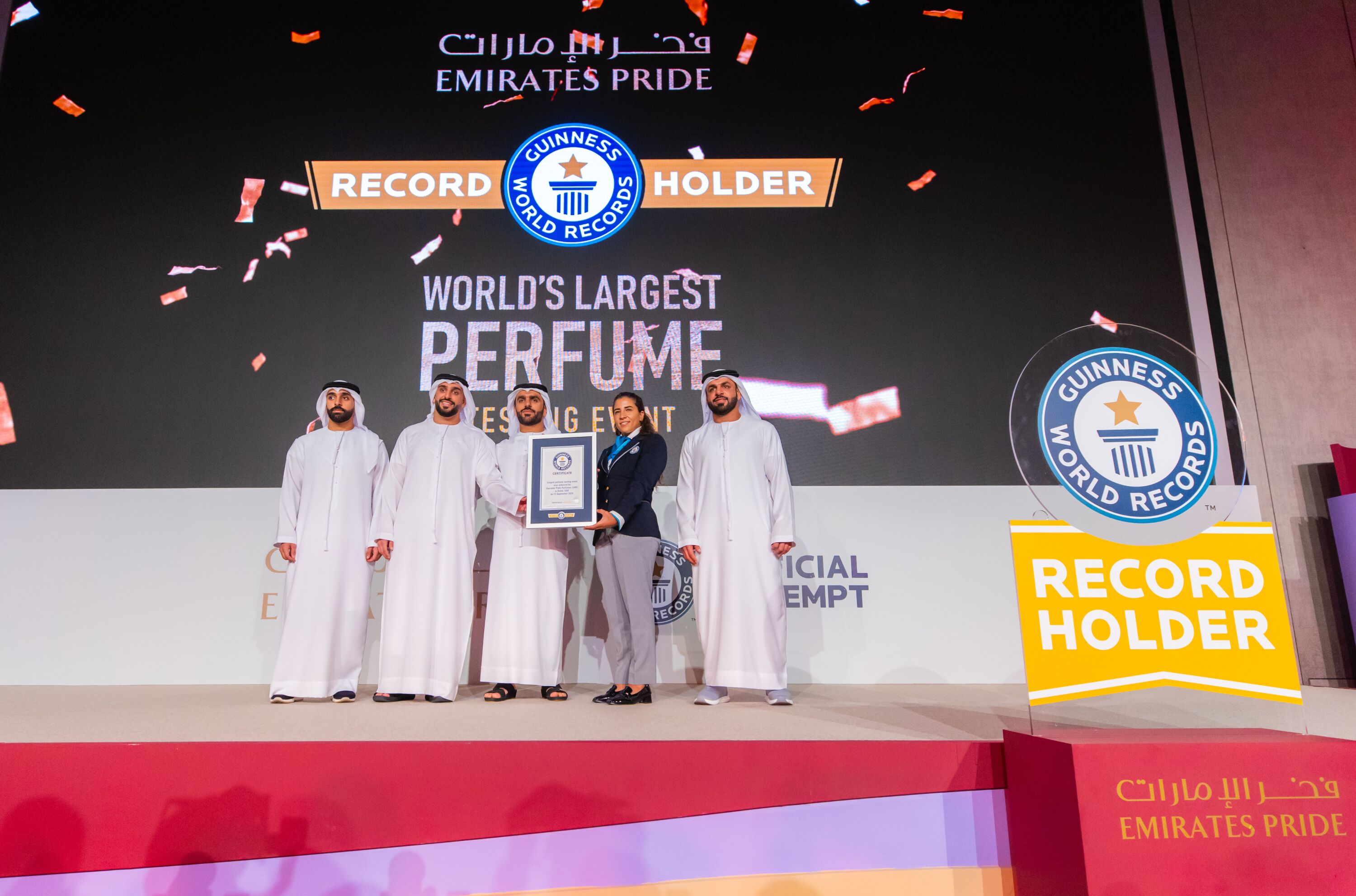 the world`s largest perfume testing event, emirates pride