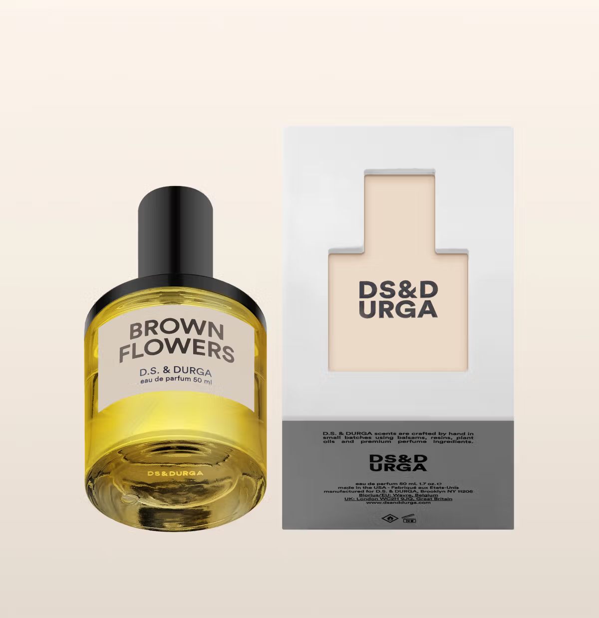 Brown Flowers by DS & Durga bottle and box