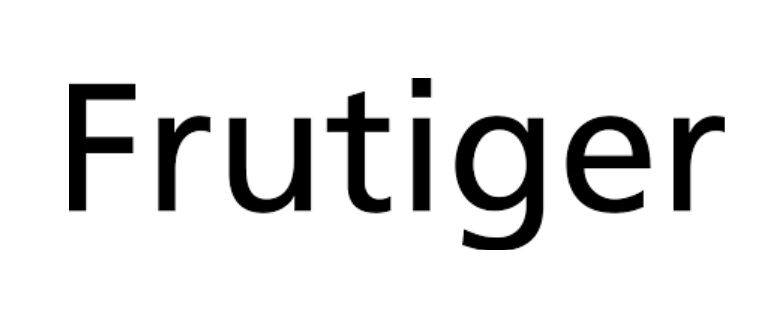 Frutiger font