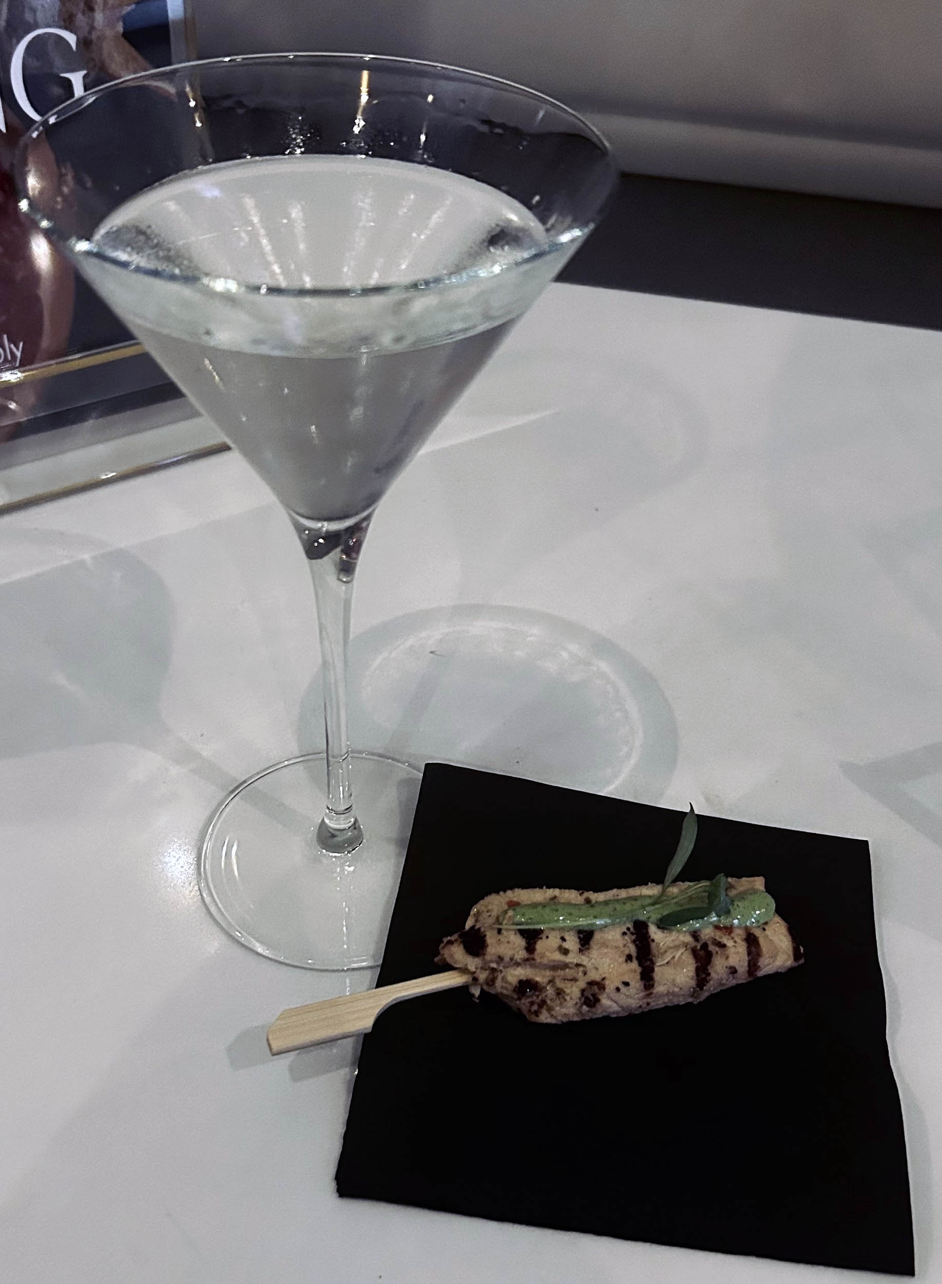 Cocktails at the lounge at ScentXplore.