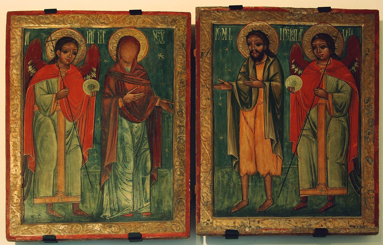 religious painting deisis diptych via wikimedia commons