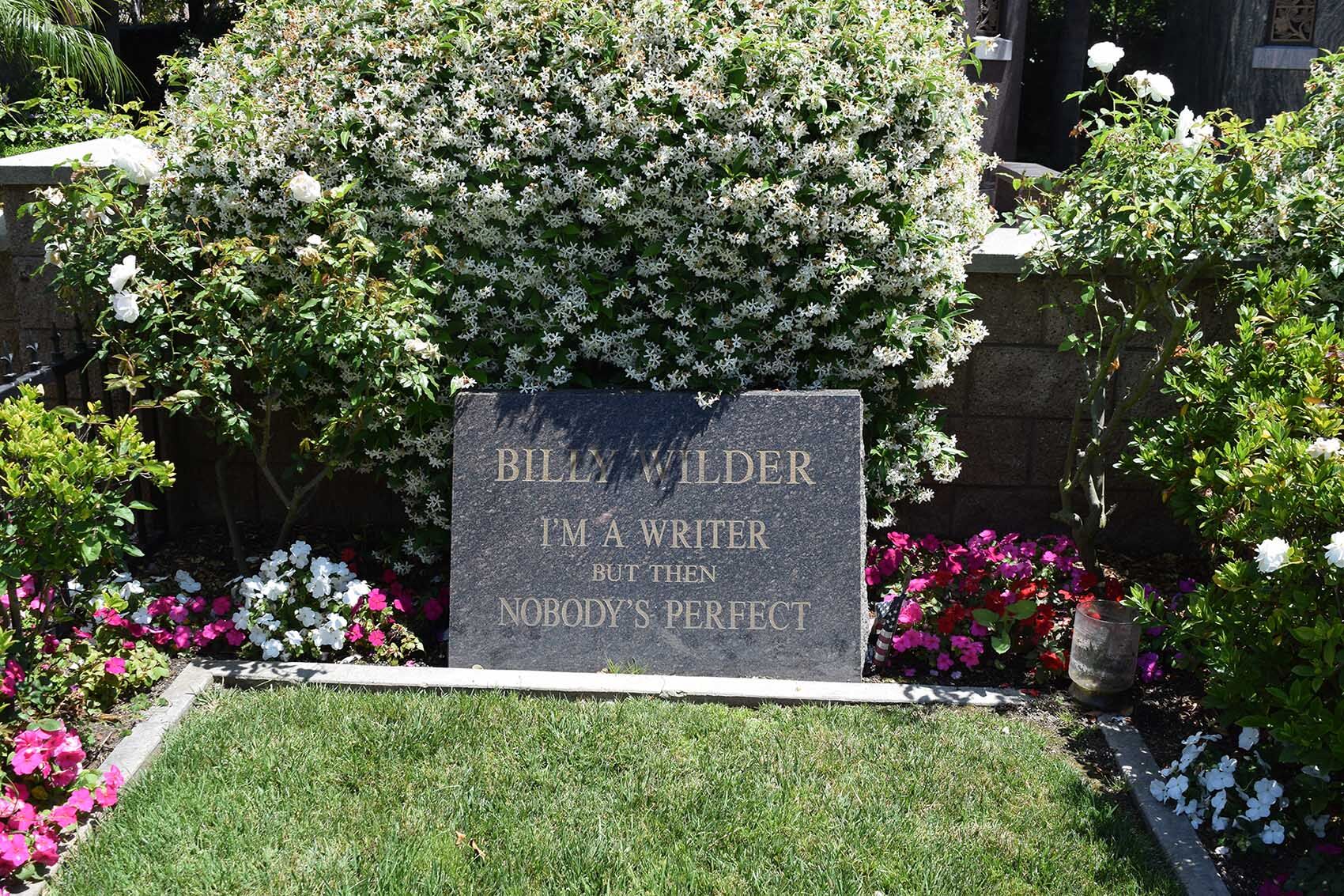 Gravesite of Hollywood writer Billy Wilder.