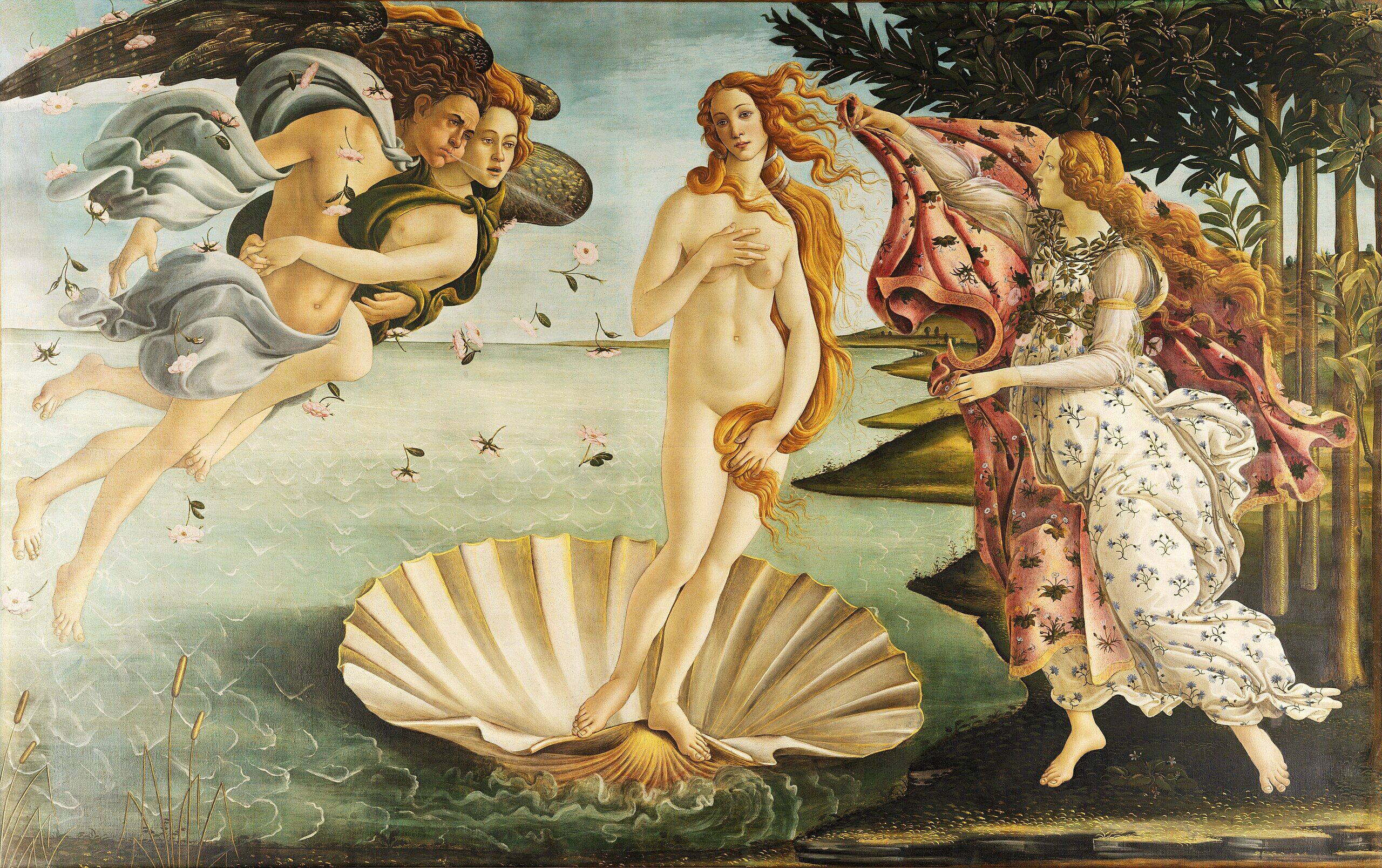 La nascita di Venere, Sandro Botticelli, 1482-1486