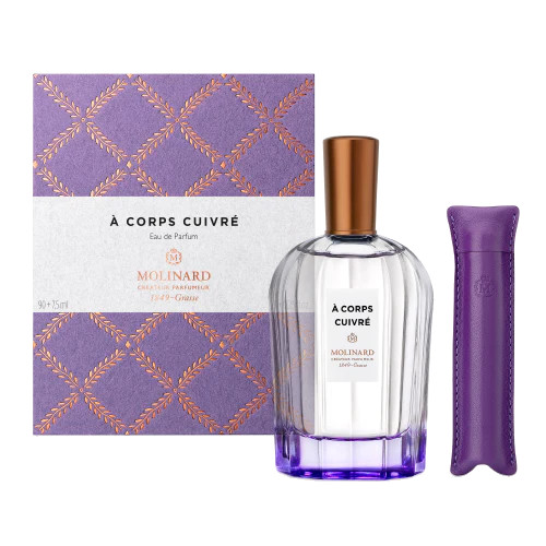 Molinard a corps cuivre fragrance bottle and box