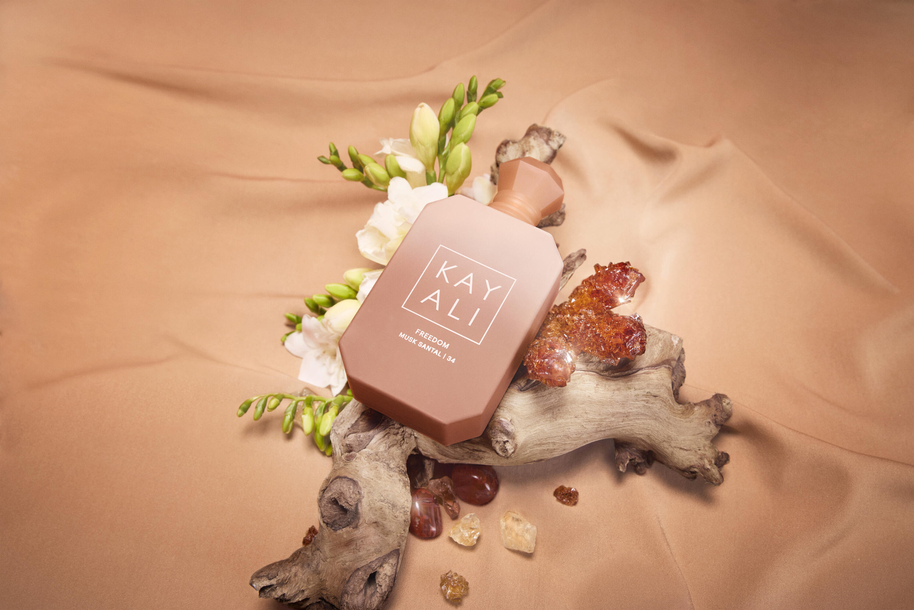 KAYALI FREEDOM COLLECTION: Freedom Musk Bouquet | 27, Freedom Musk Santal | 34, Freedom Musk Matcha | 45 a Freedom Musk Latte | 41.