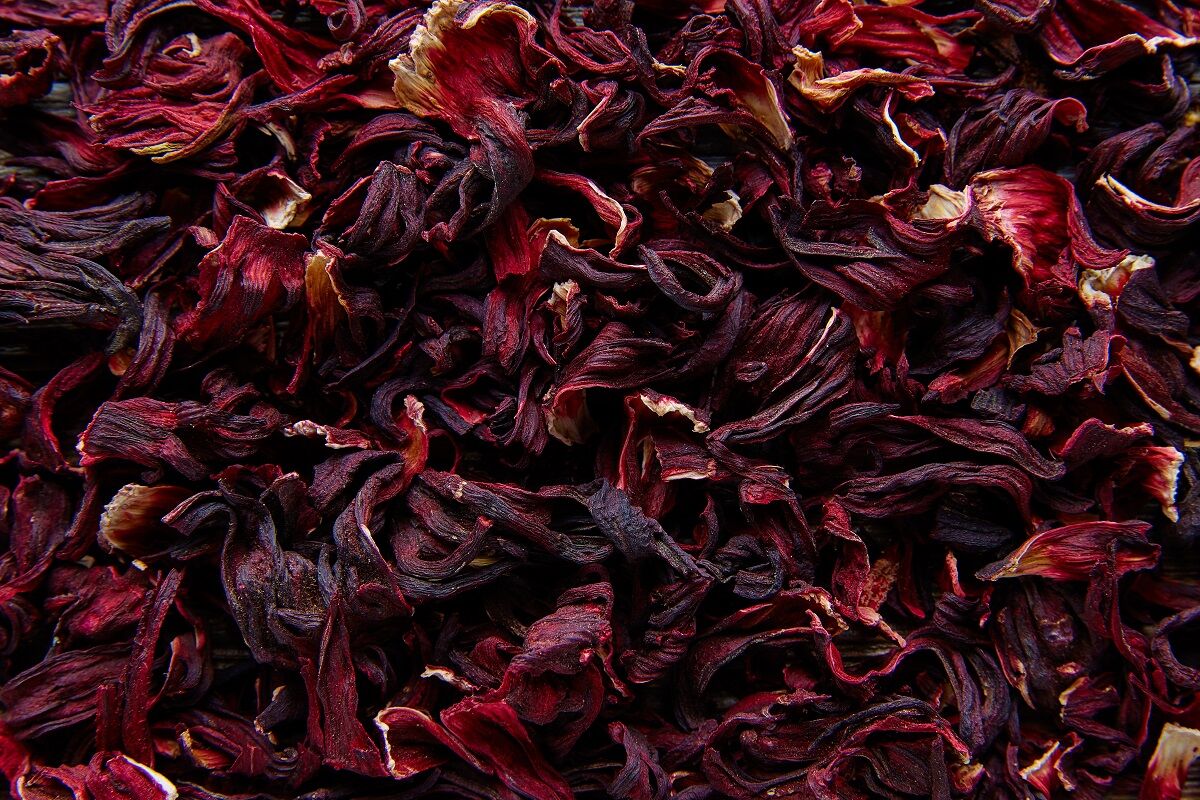 dark rose petals