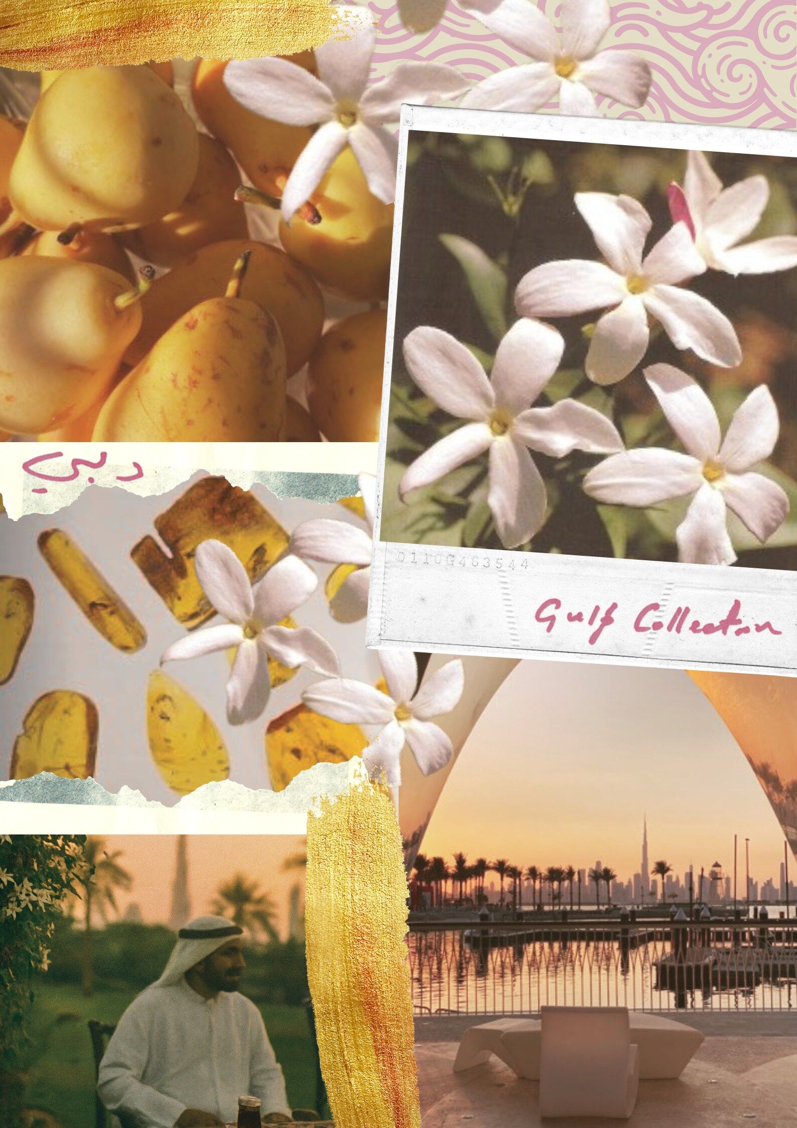A mood board for this fragrance