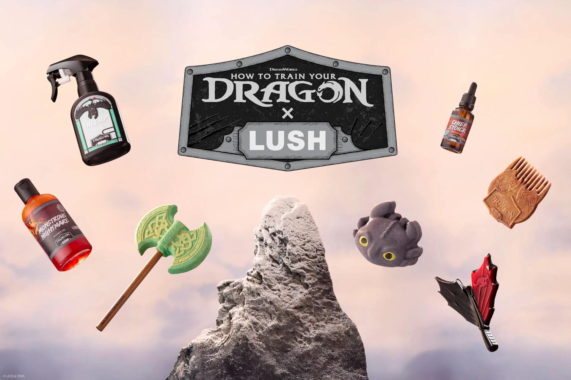 Lush x How To Train Your Dragon