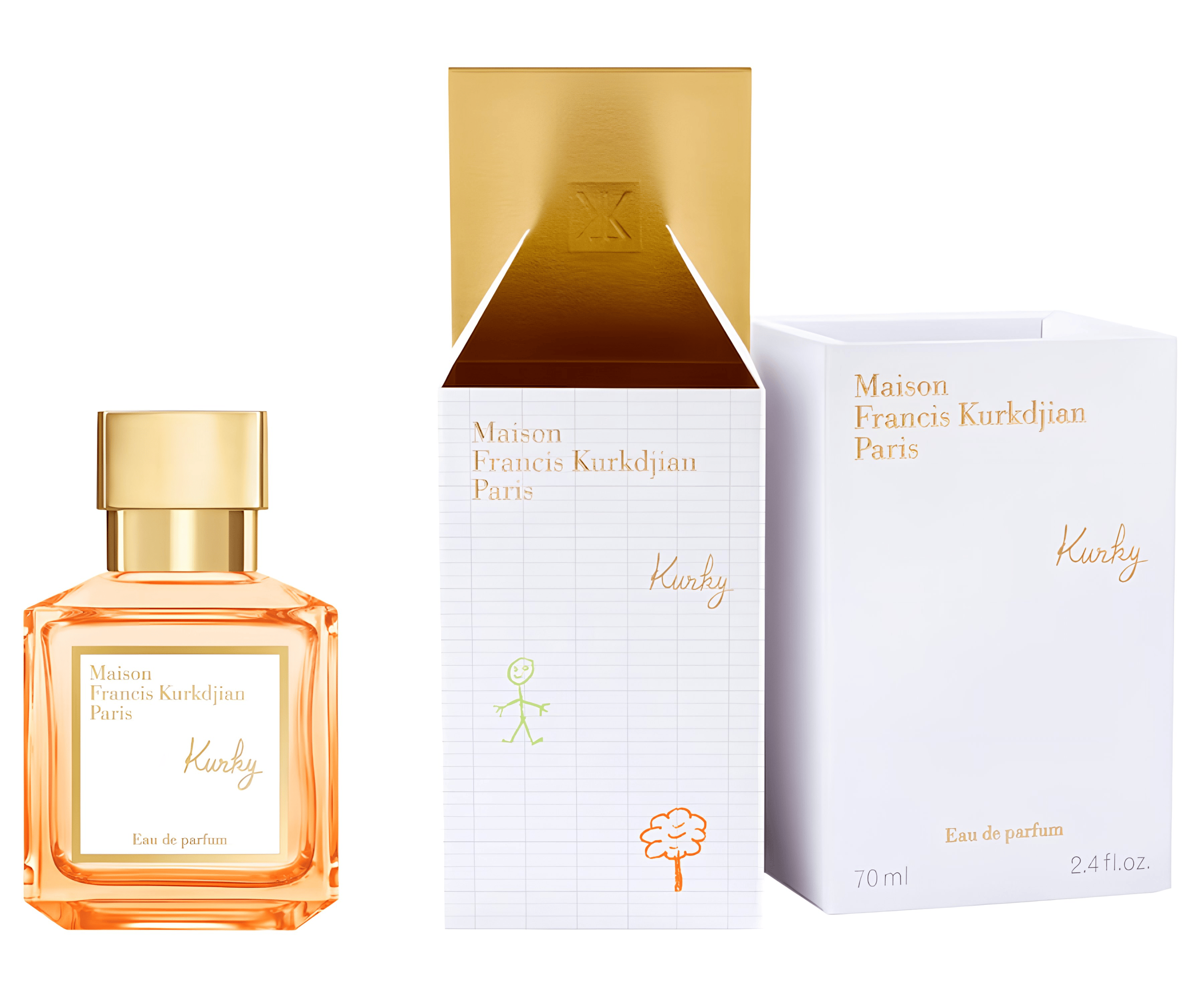 Kurkyの香水ボトルとパッケージ