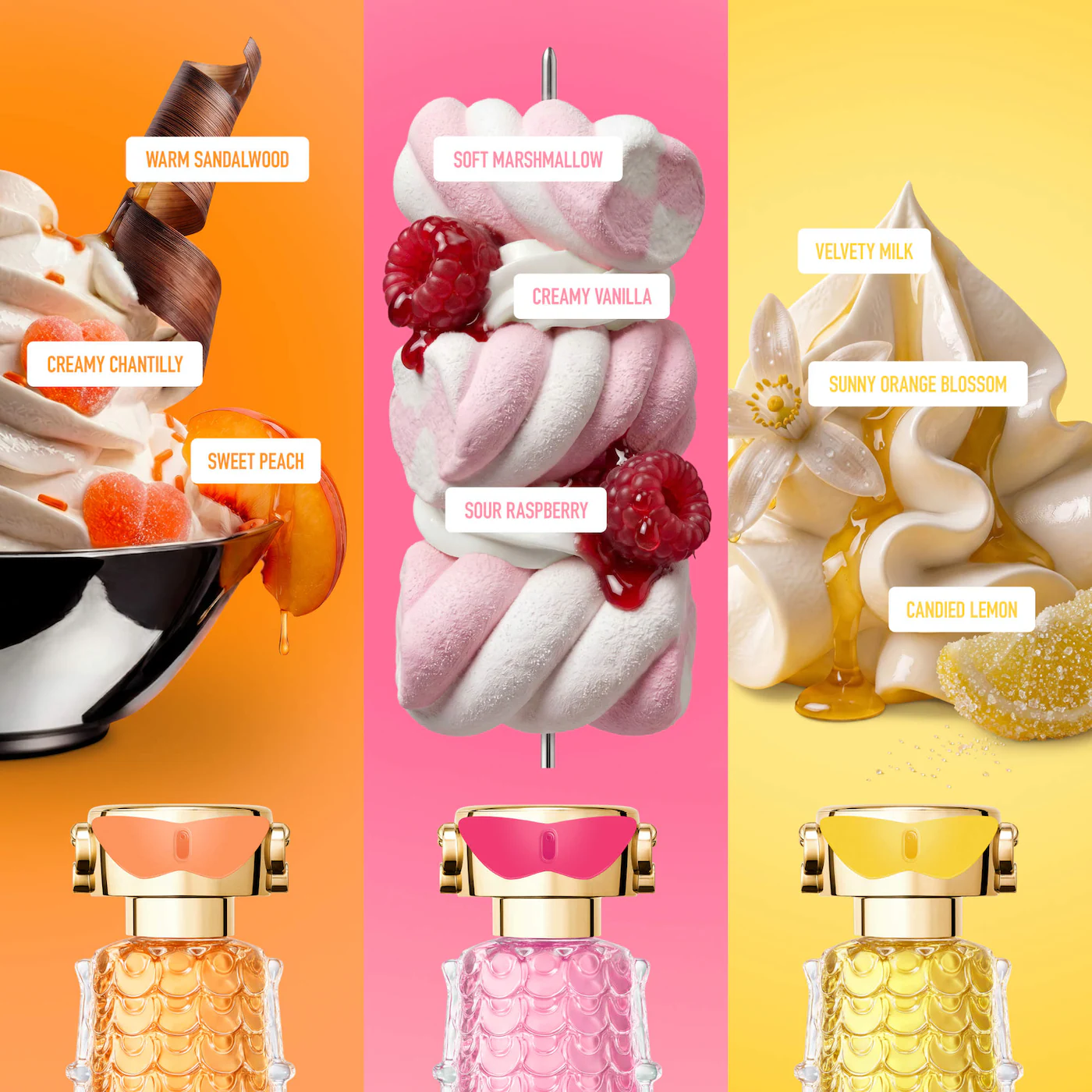 Rabanne Fame Gummies: Three Gourmand Fragrances Made to Mix ~ New ...