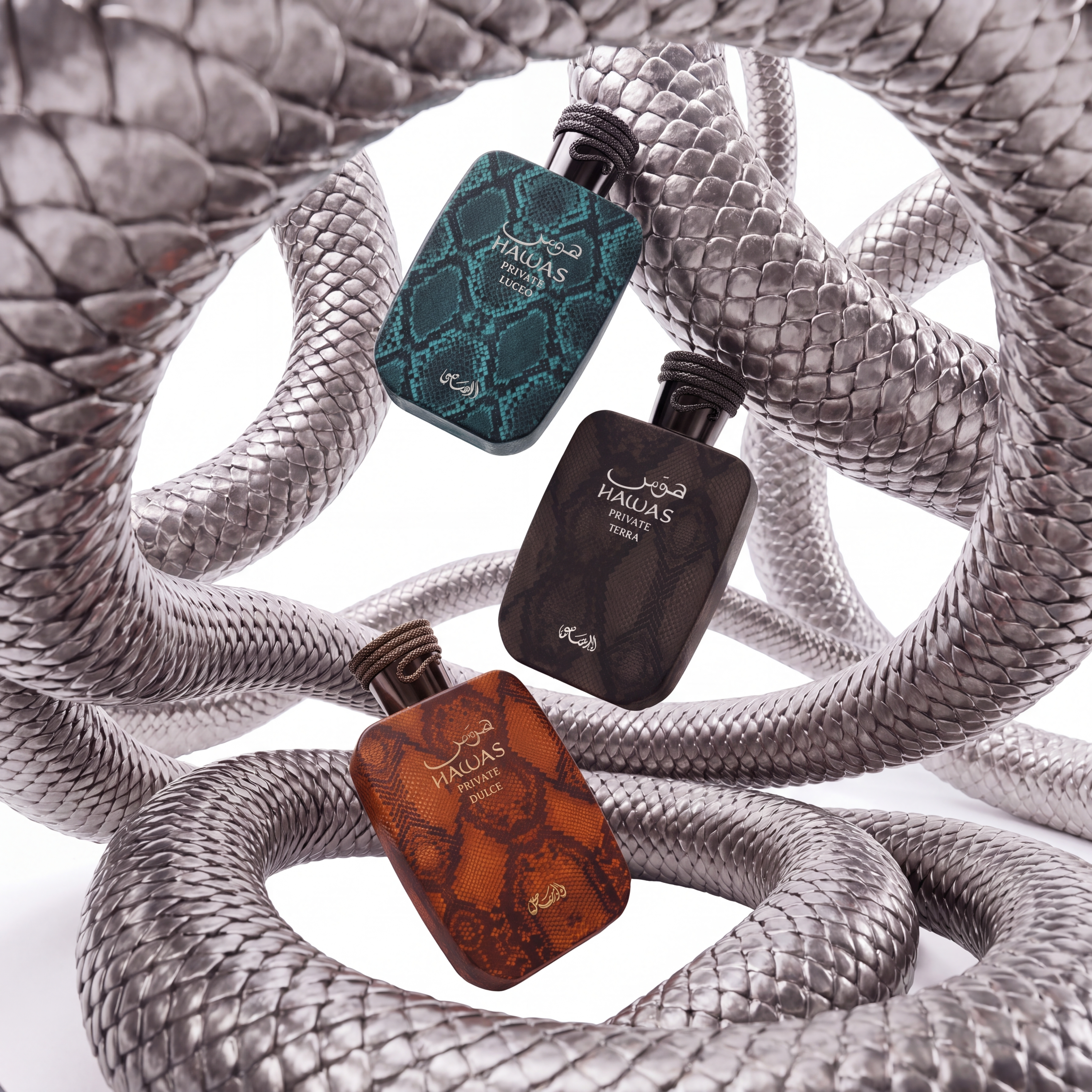 Rasasi Introduces Hawas Private Collection: Hawas Private Luceo, Hawas Private Terra, and Hawas Private Dulce