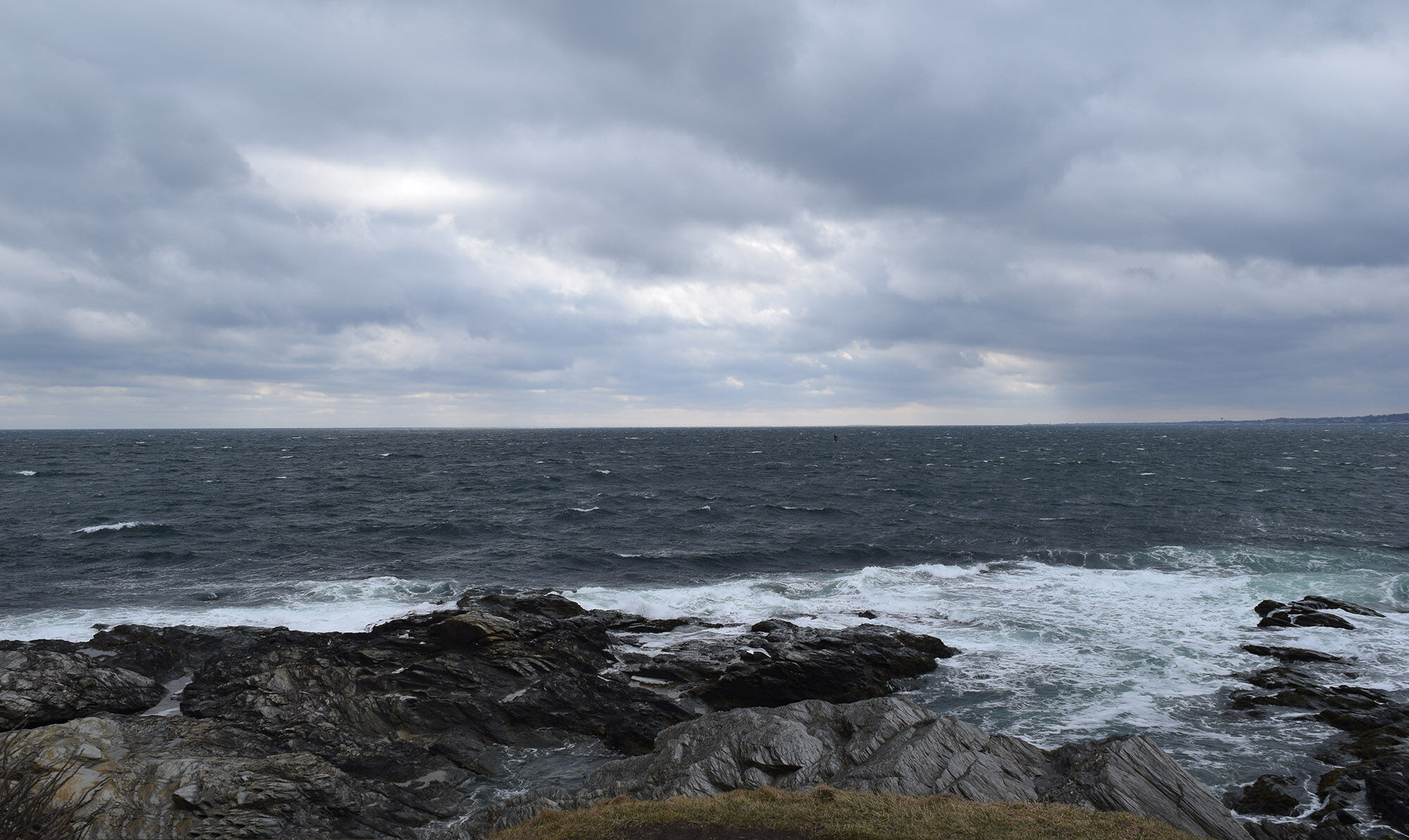 Ocean in Narragansett Bay, Rhode Island.