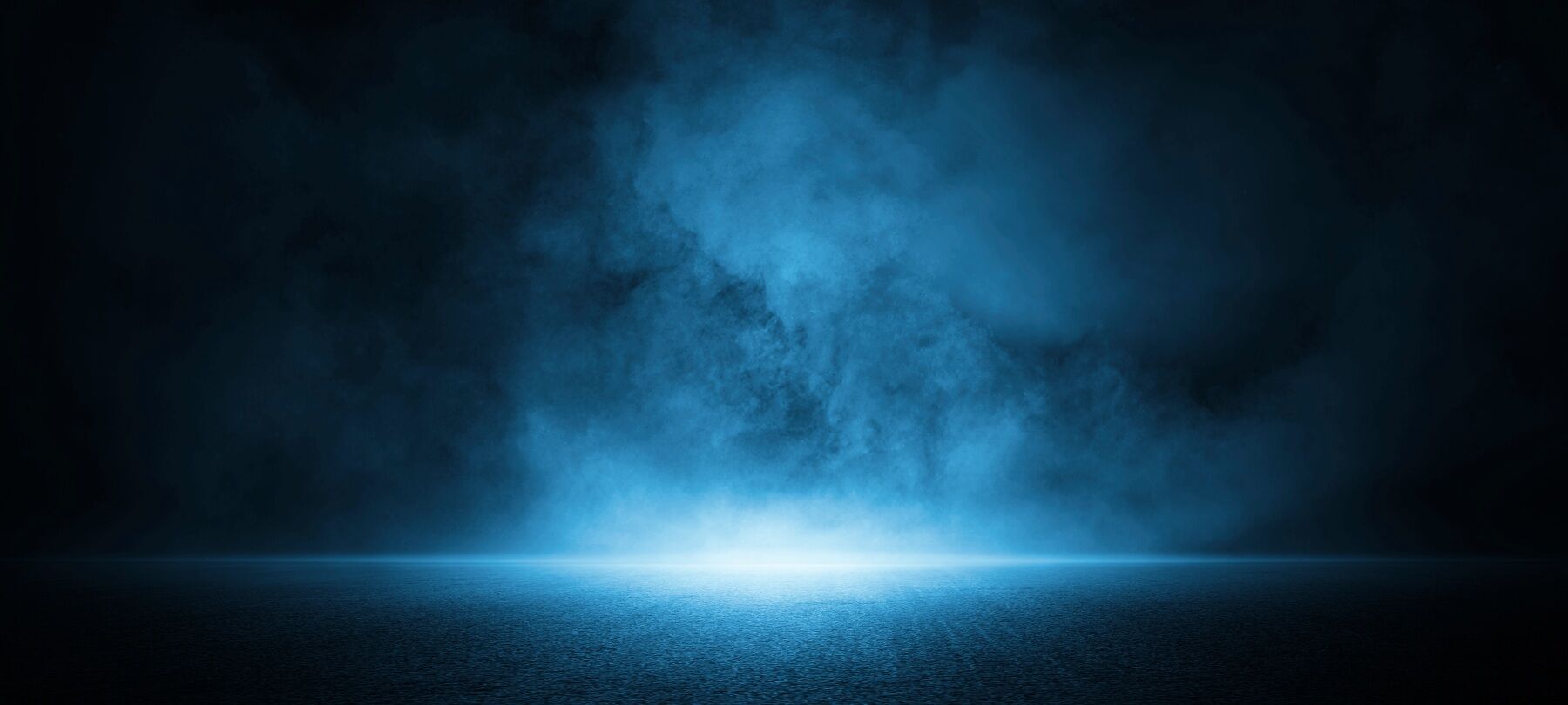 Blue smoke and light