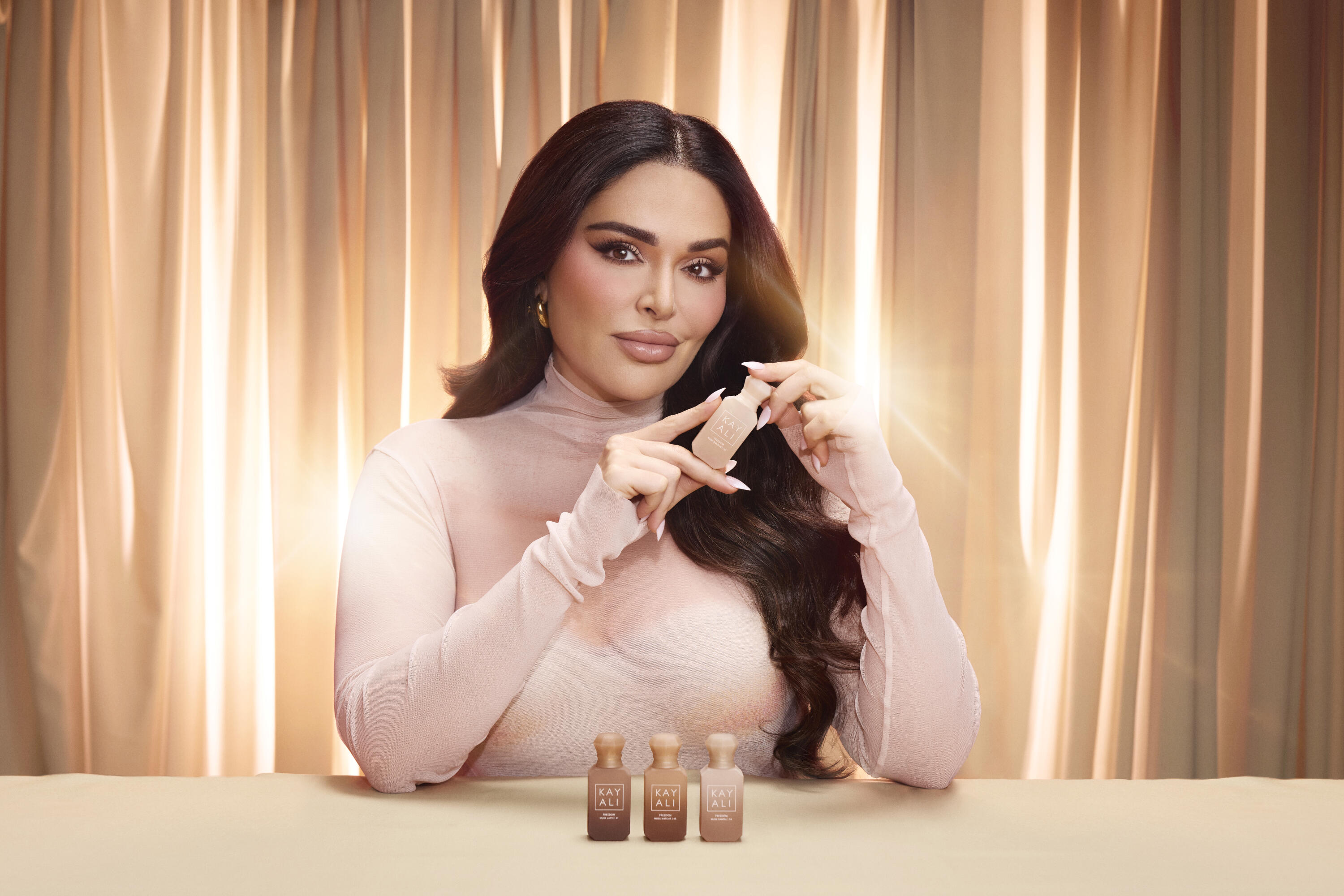 KAYALI FREEDOM COLLECTION: Freedom Musk Bouquet | 27, Freedom Musk Santal | 34, Freedom Musk Matcha | 45 a Freedom Musk Latte | 41.