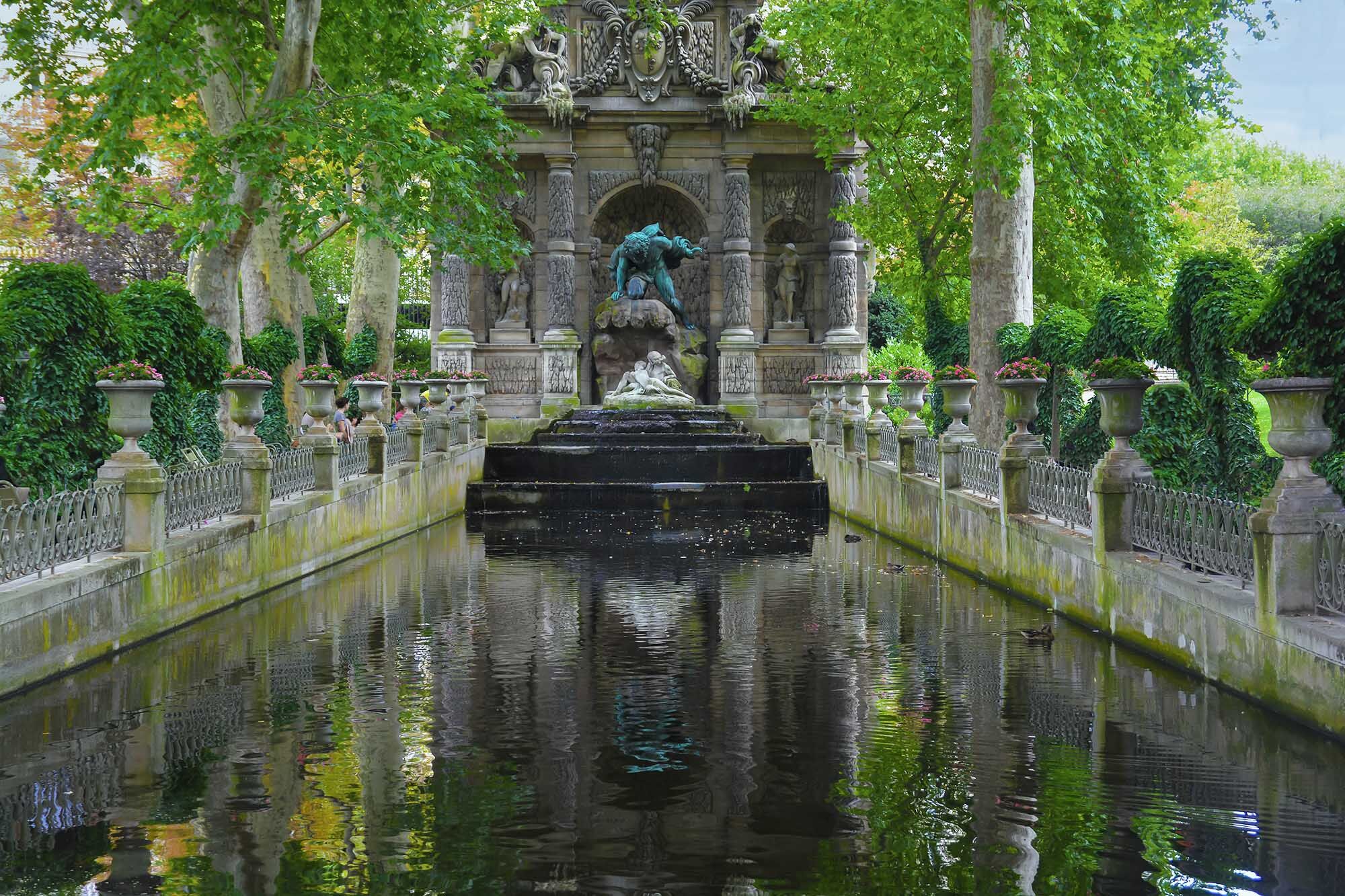 Fountain of the Medicis at the Jardin du Luxembourg, Paris.