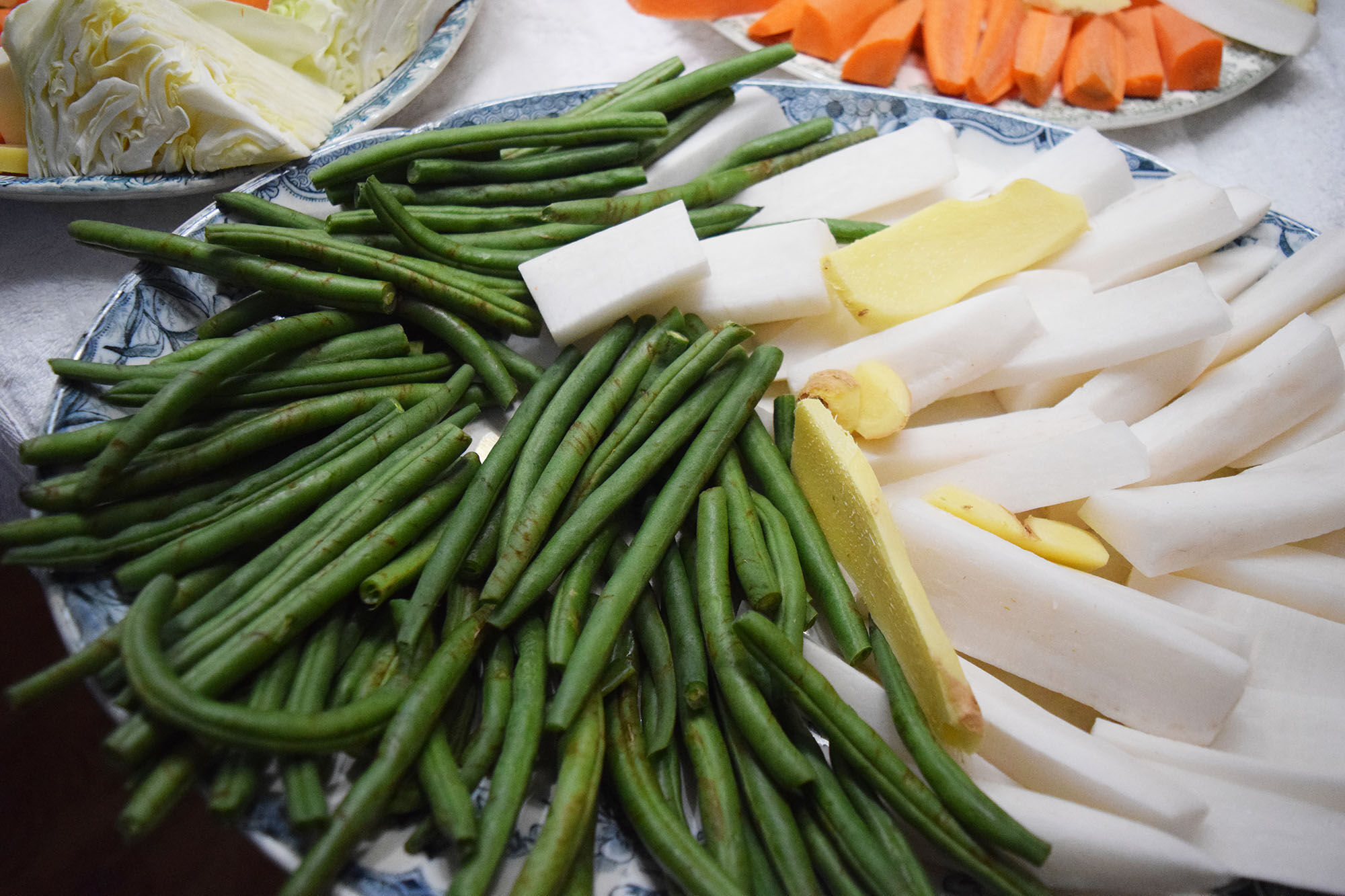 Vegetables the next day.