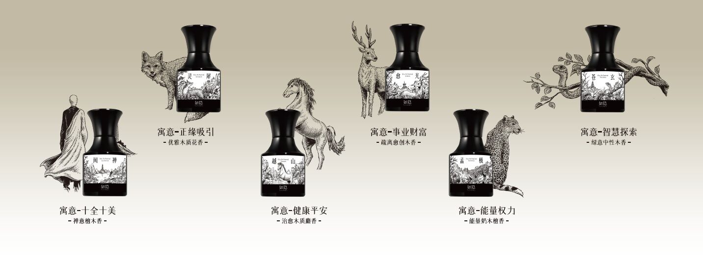Chinese perfume brand Yinora 如隐 perfumes and colognes 6 new launches inspired by zen totems