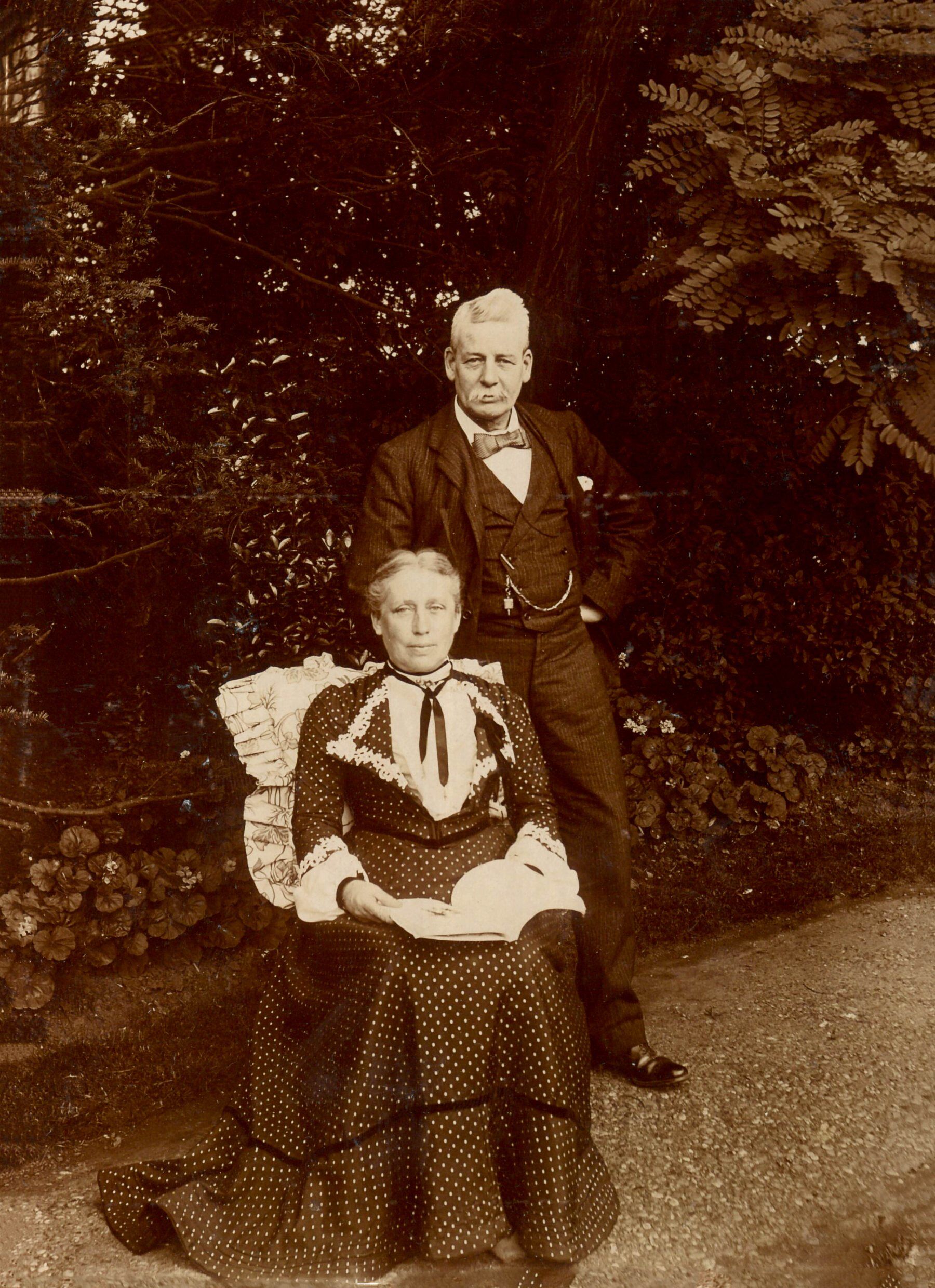 An old photograph showing Mary Ann and James