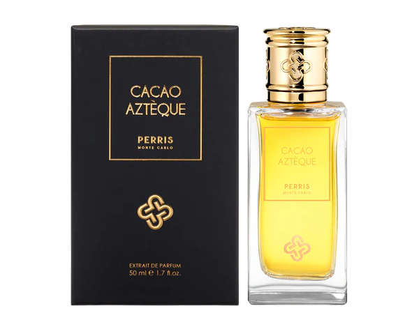 Láhev a krabička Cacao Azteque Extrait od Perris Monte Carlo