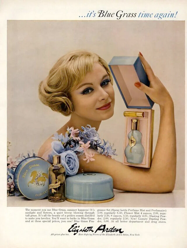 elizabeth arden blue grass retro ad
