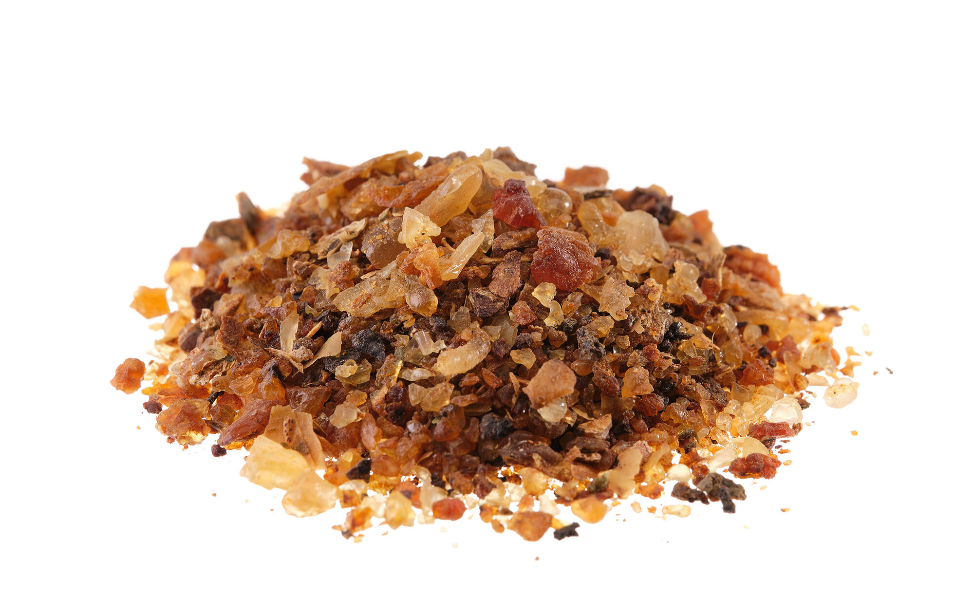 Pile of chips of myrrh resin.
