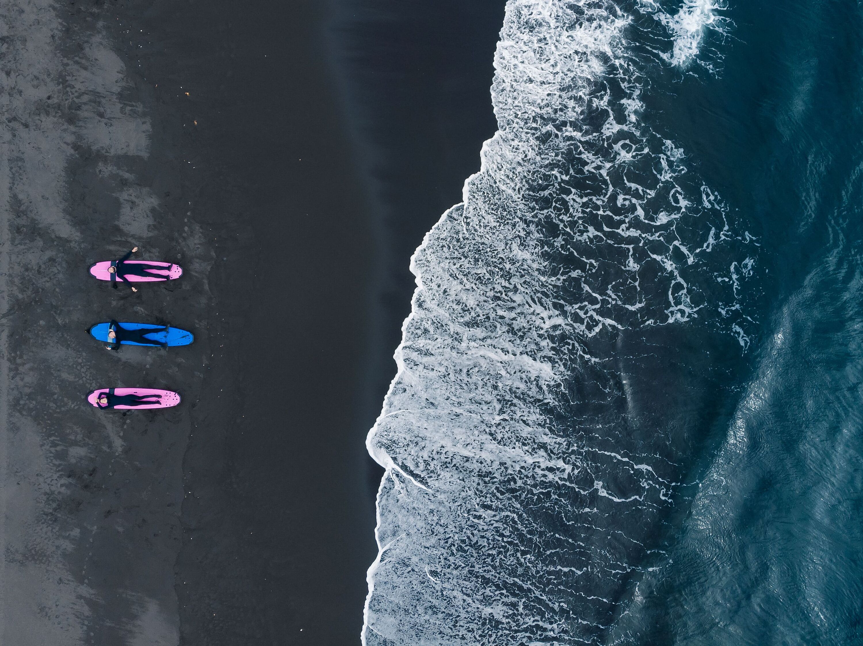 Winter surfing