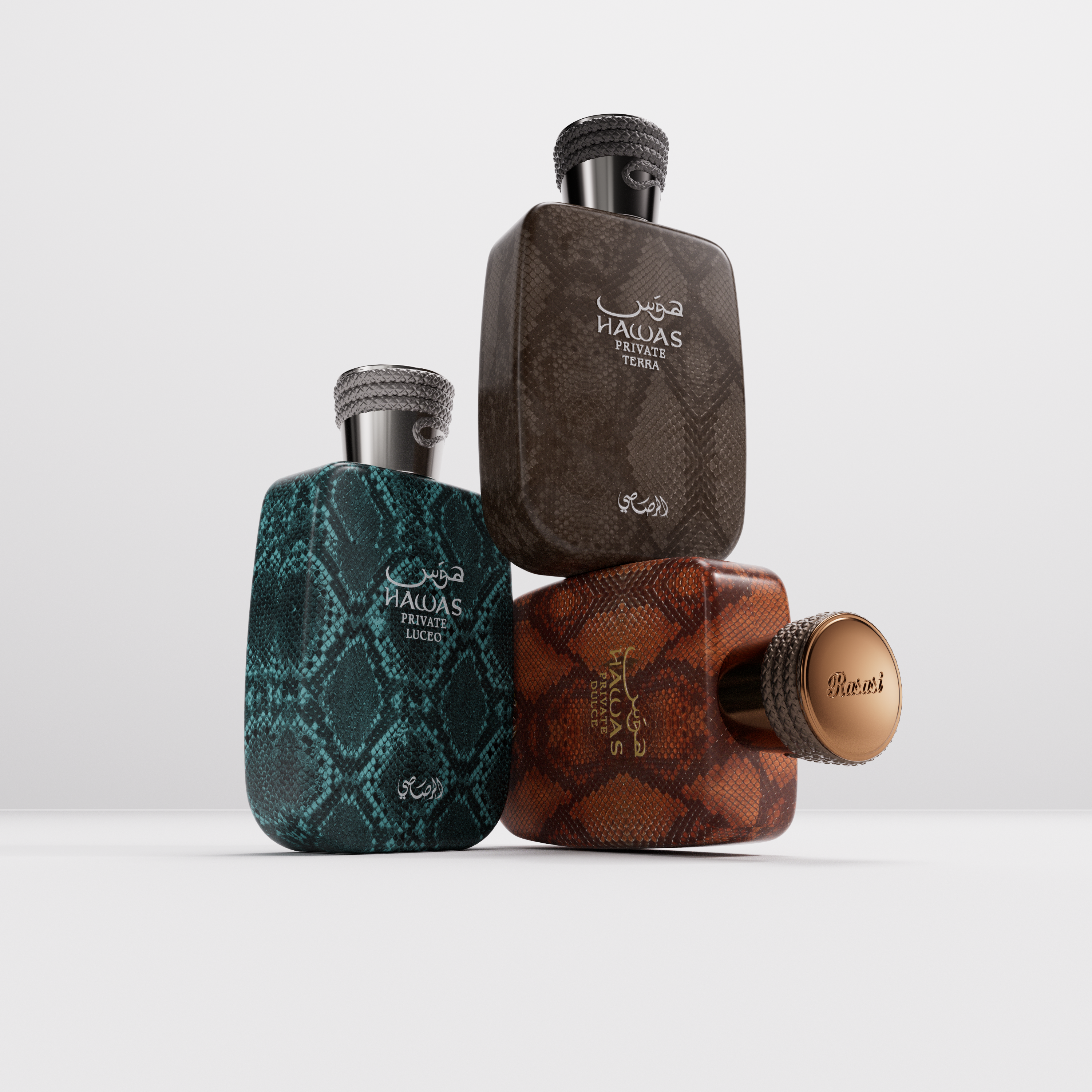 Rasasi Introduces Hawas Private Collection: Hawas Private Luceo, Hawas Private Terra, and Hawas Private Dulce