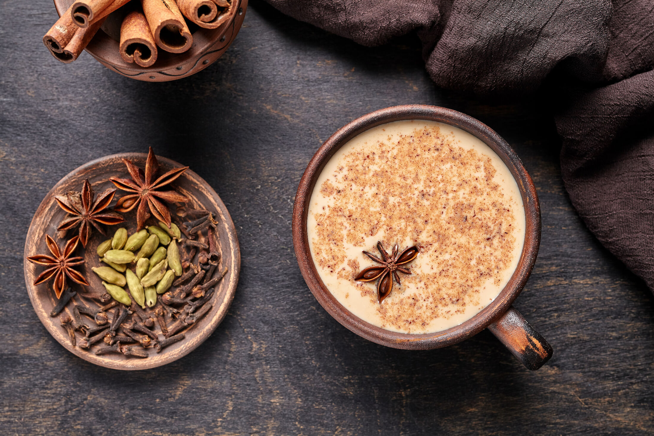 Chai Latte with spices
