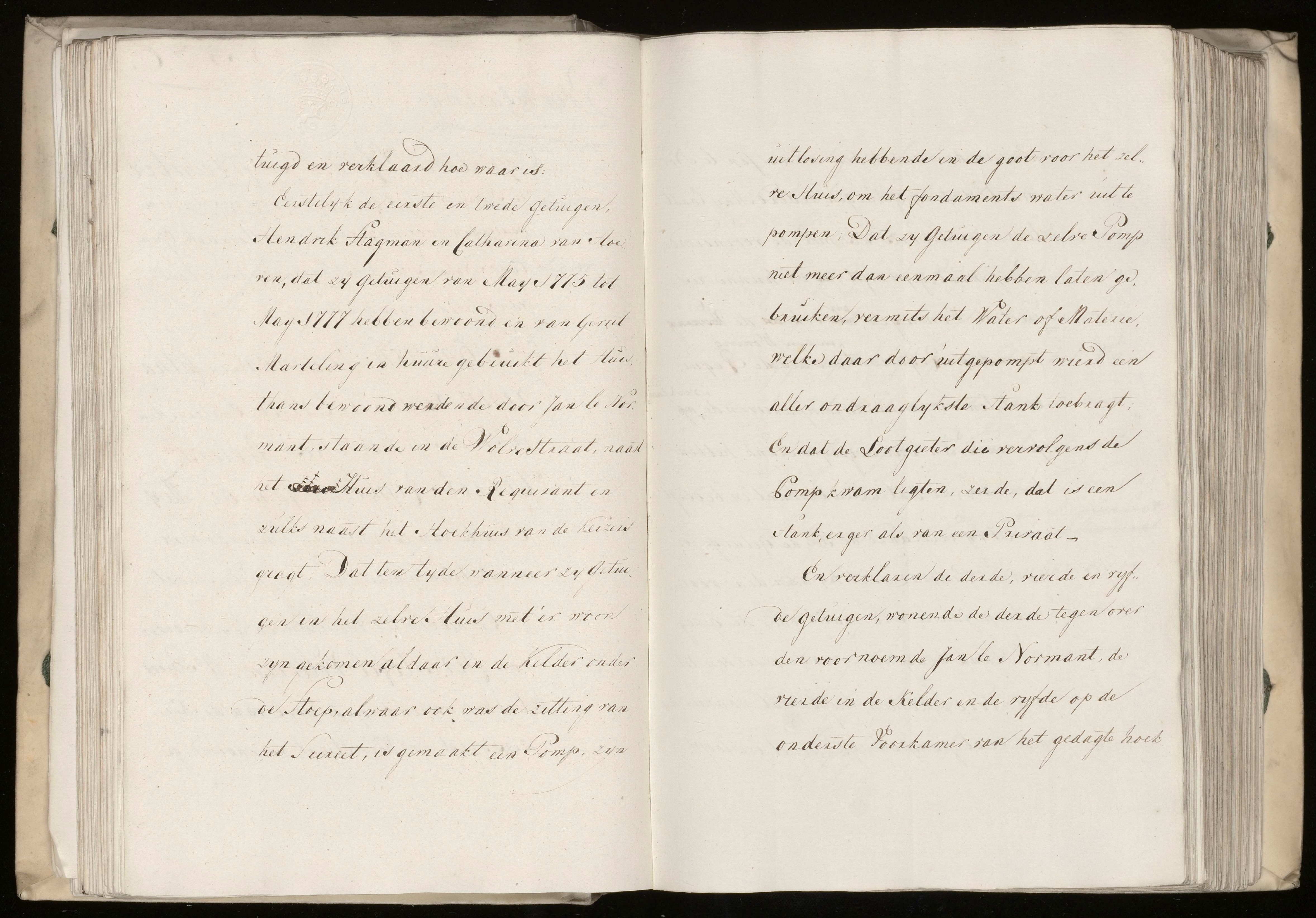 Description of Amsterdam as a ‘beautiful virgin with a stinking breath’ found in notary archives from 1777. ©Amsterdam archive (open source).