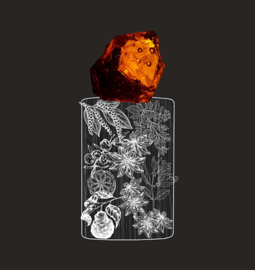 Flaner's Amber Narcotique perfume ad