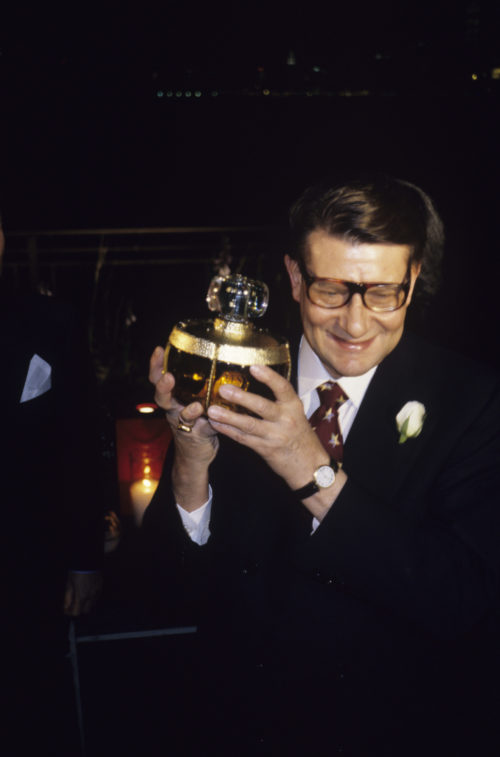 Yves Saint Laurent with Champagne flacon