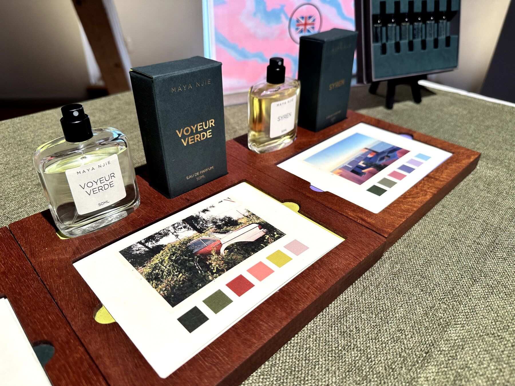 Two Maya Njie scents, Voyeur Verde and Syren