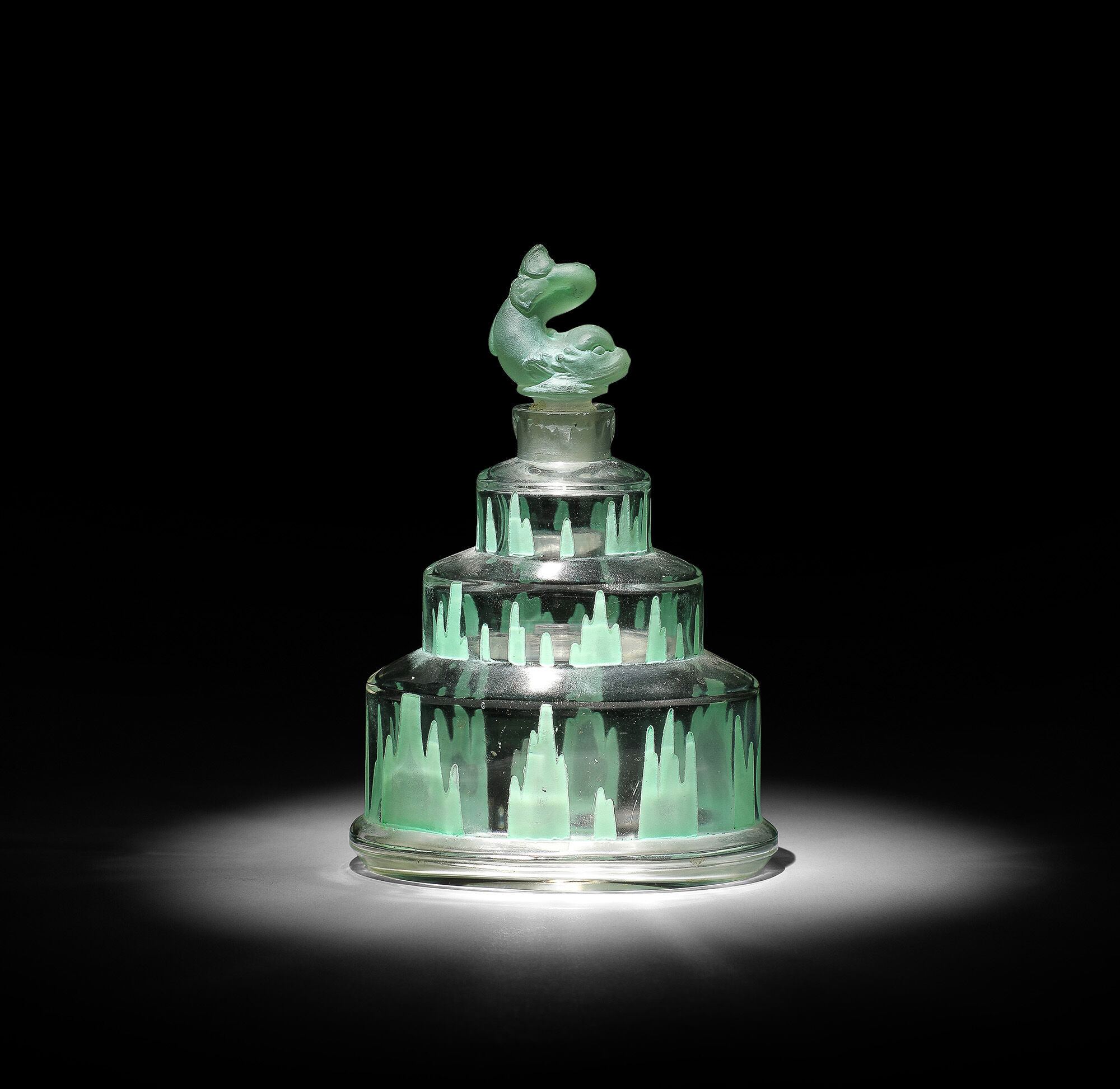 1928 DeVilbiss Art Deco perfume atomizer.