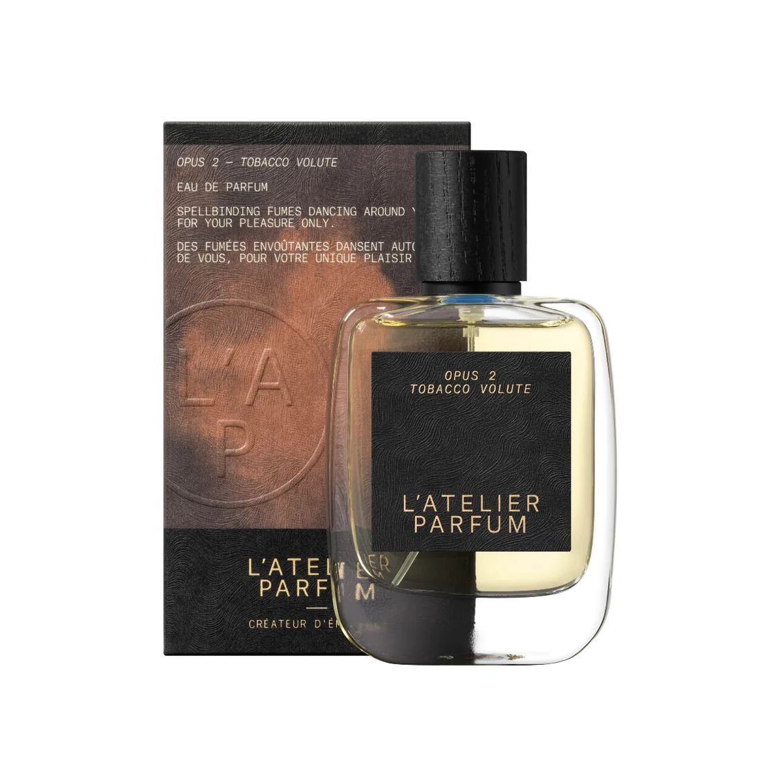 Tobacco volute by L'Atelier Parfum bottle and box