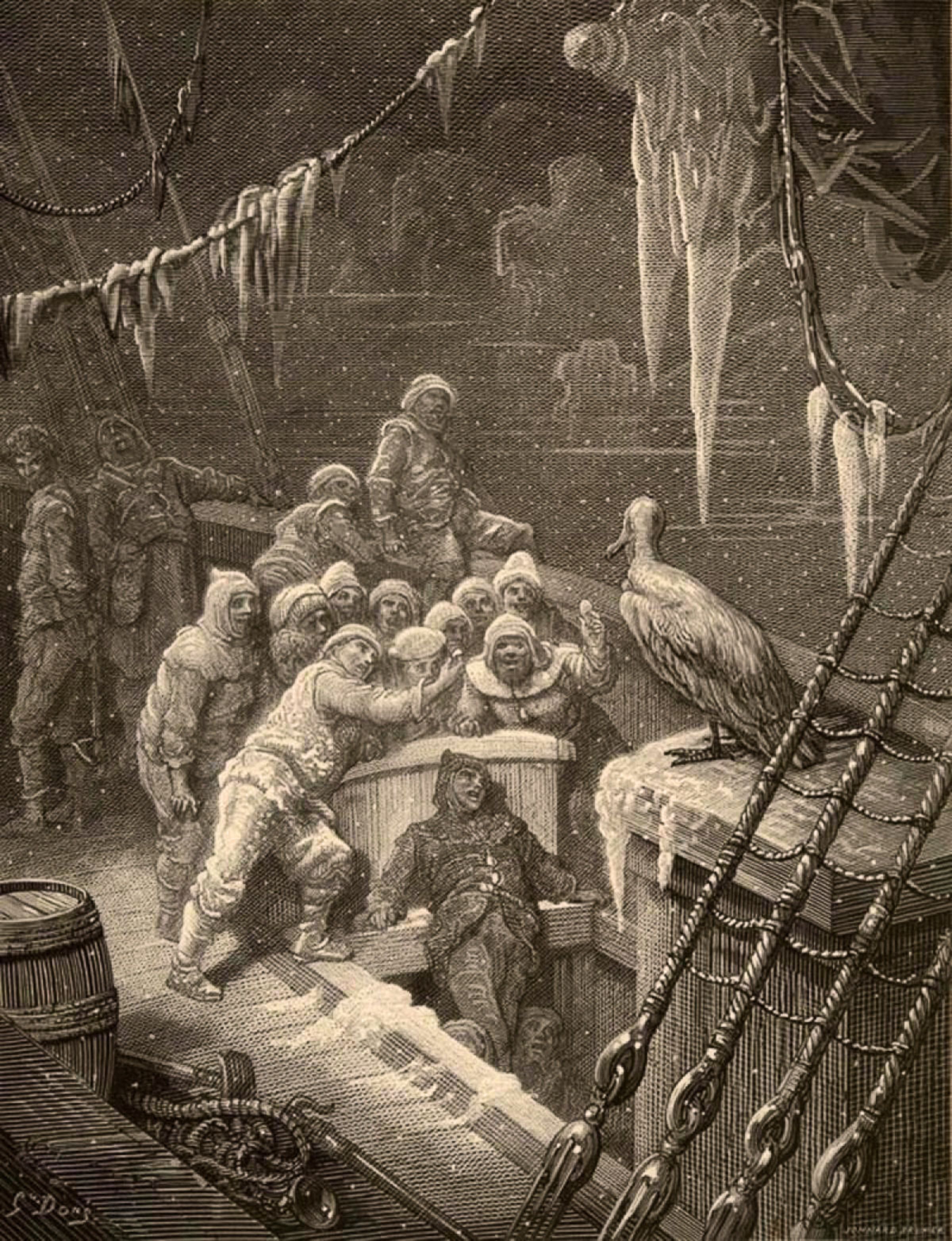 The rime of the anciant mariner, Gustav Dore
