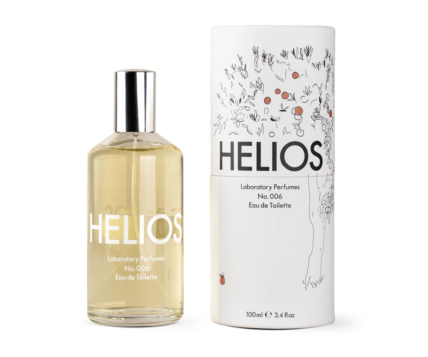 Helios bottle and box
