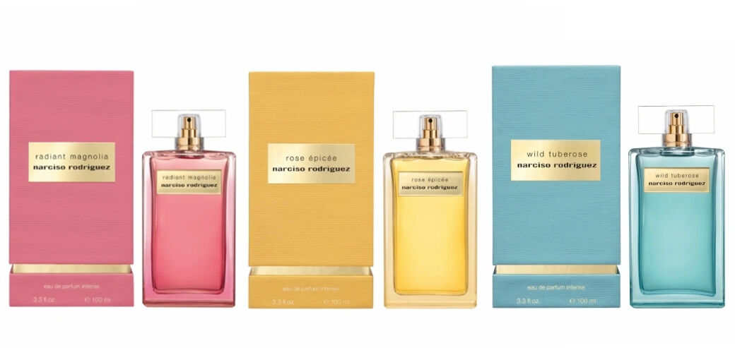 NARCISO RODRIGUEZ Radiant Magnolia, Rose Epice and Wild Tuberose 
