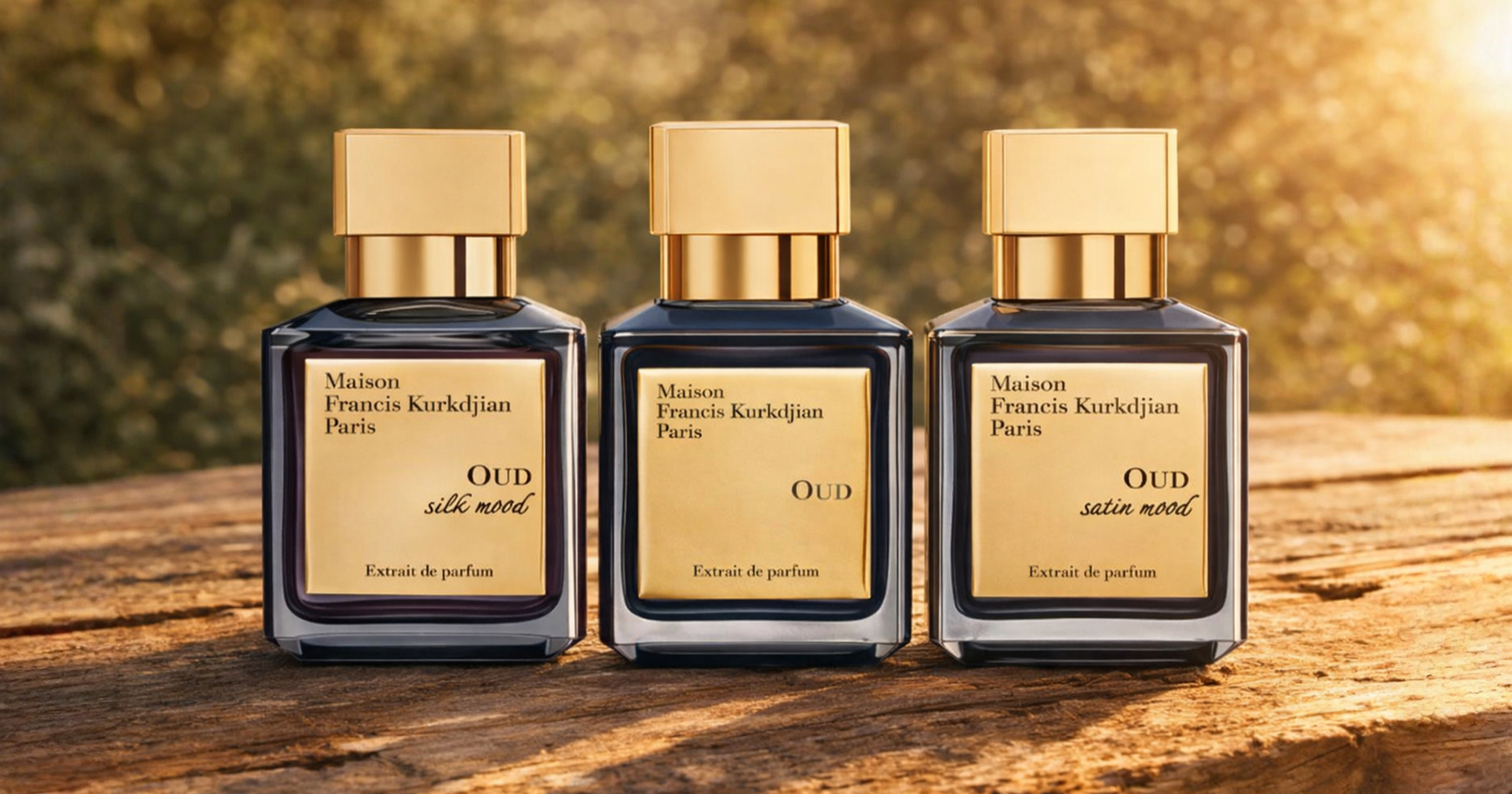 Satén, hedvábí a ryzí zlato: kolekce Oud od Maison Francis Kurkdjian