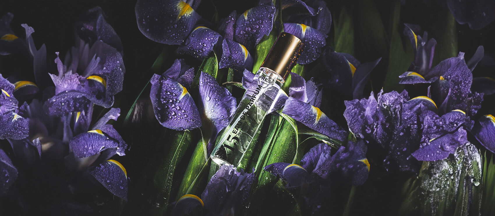 No. 15 perfume with irises.