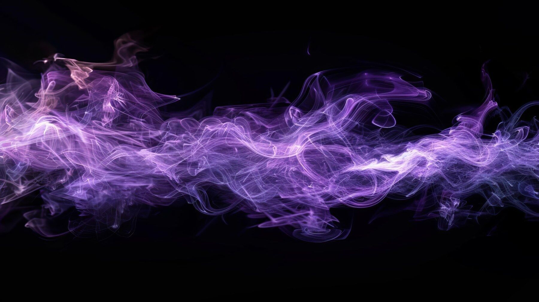 Purple smoke against a black background