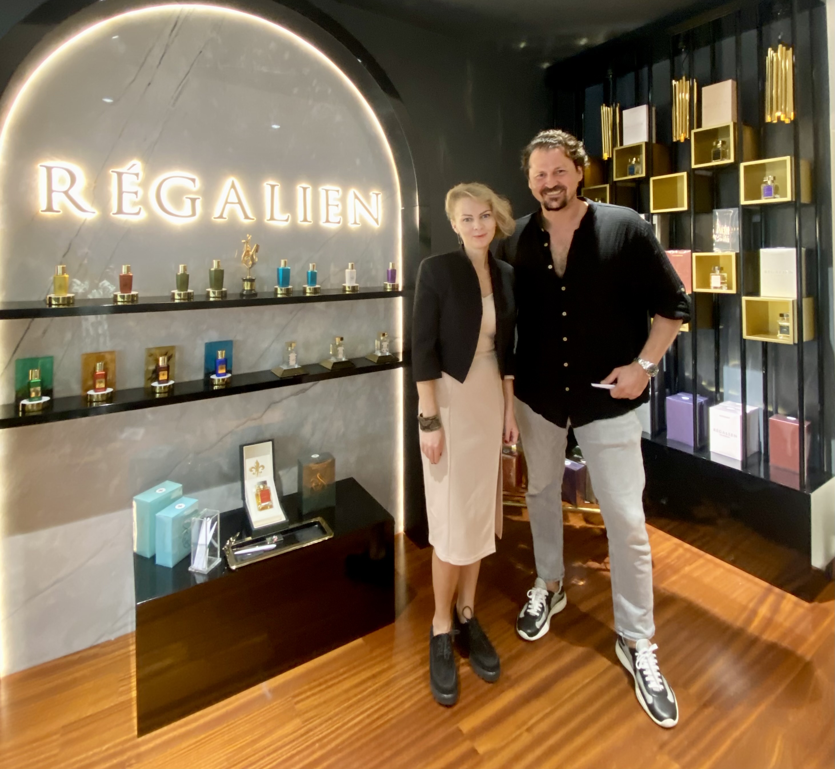 Bilen Besen and Dariia Fessalonika in Regalien's headquarter
