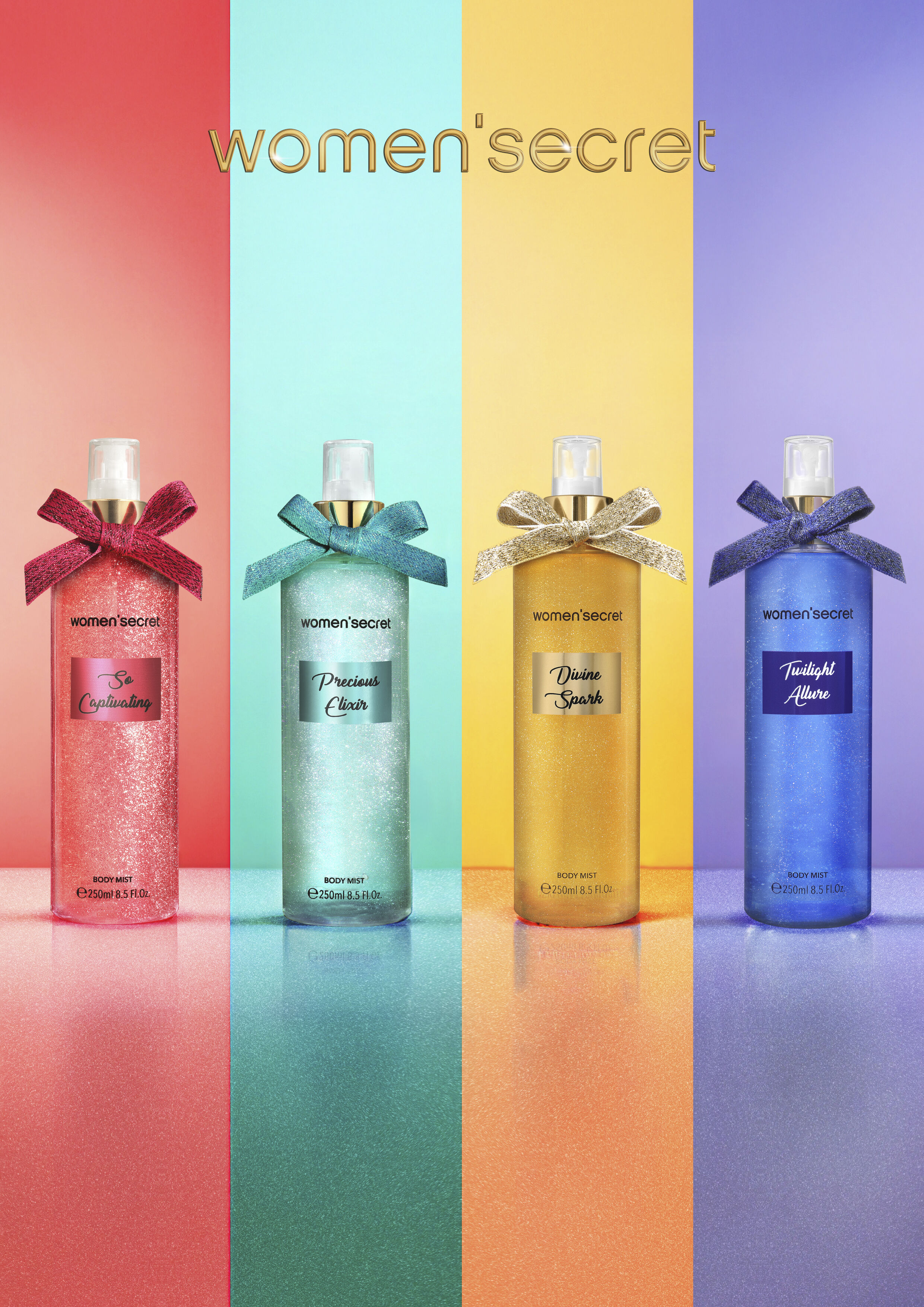 women secret shimmering body mists