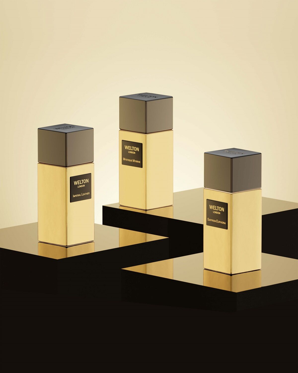 Welton London Golden Elixir Imperial Leather, Mystique Myrrhe, and