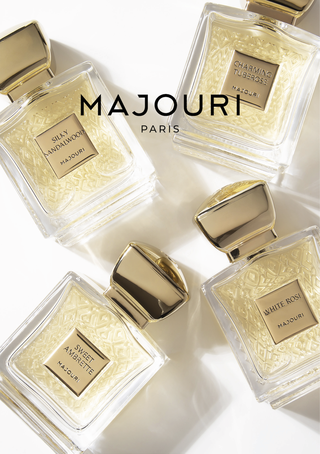 Two Flowers by Majouri: White Rose and Charming Tuberose