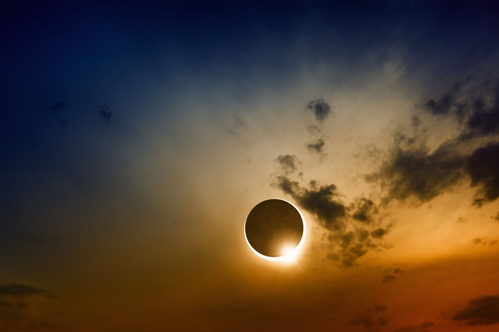 Solar eclipse Stock image