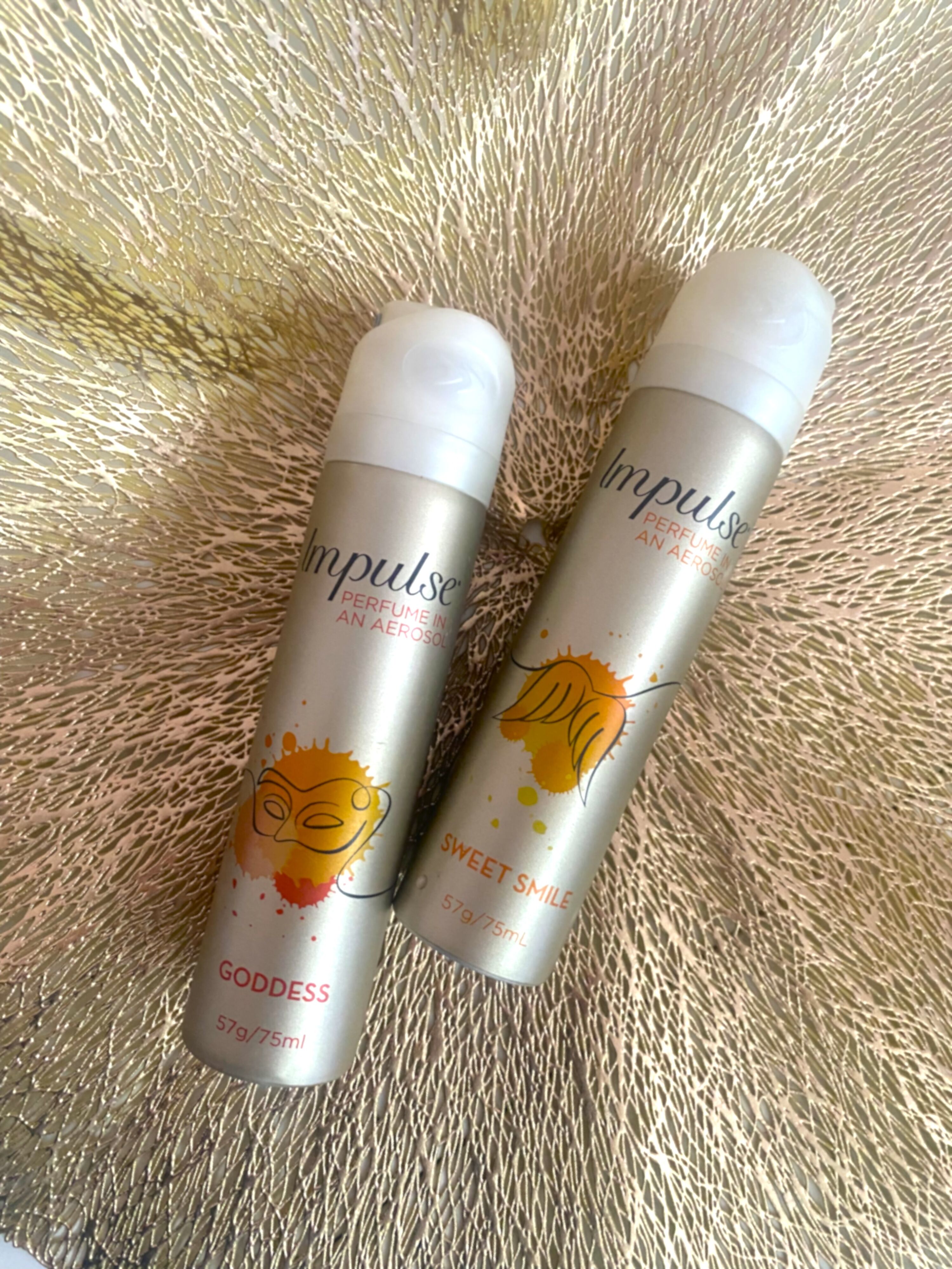 Impulse Goddess and Sweet Smile body sprays