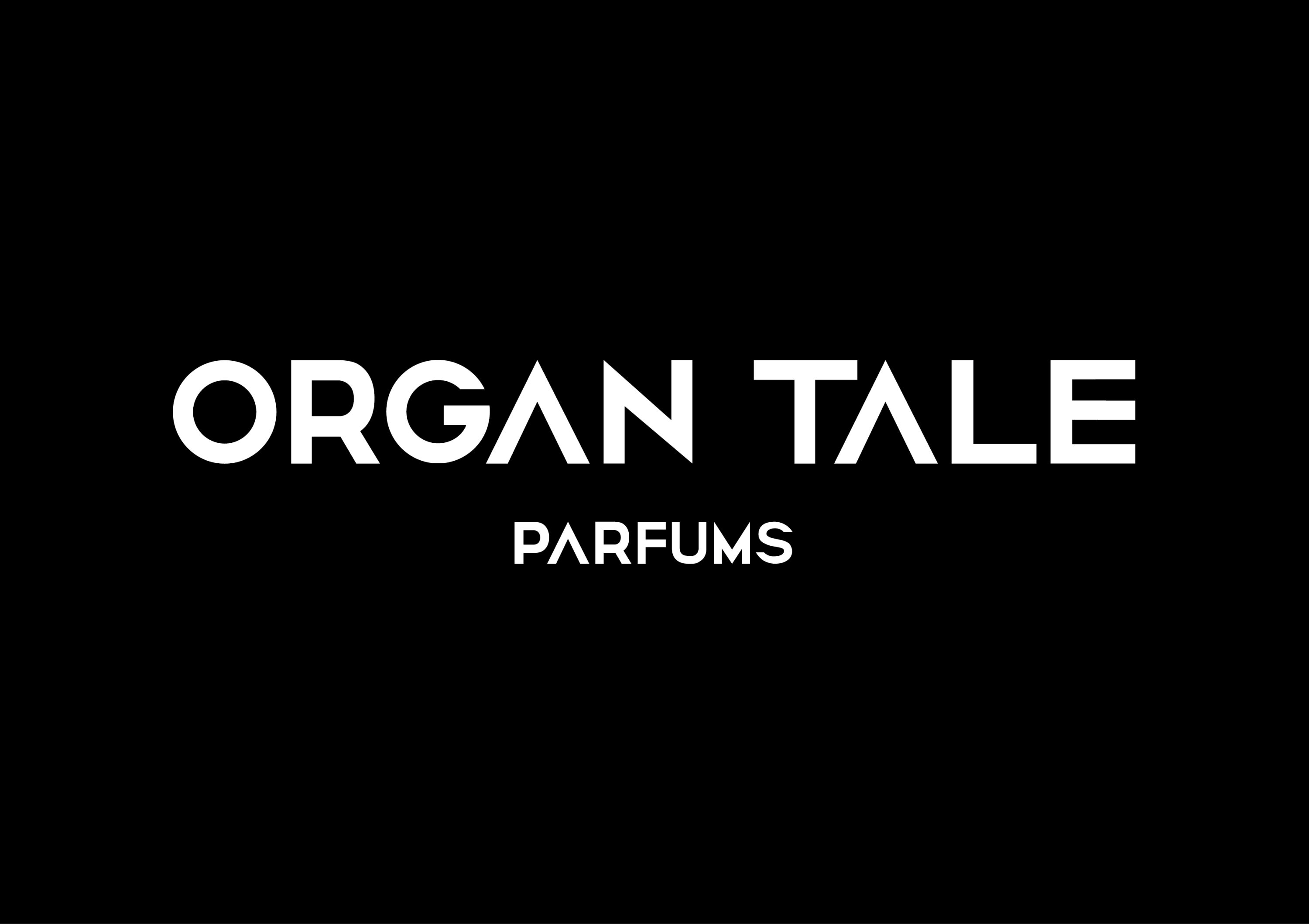 The Organ Tale logo, white writing on a black background