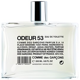 Odeur 53 Comme des Garcons 香水- 一款1998年中性香水