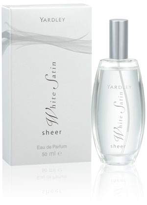 Sheer White Satin Yardley para Mujeres