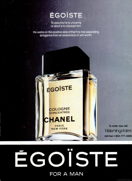 Egoiste Cologne Concentree Chanel cologne - a fragrance for men 1992